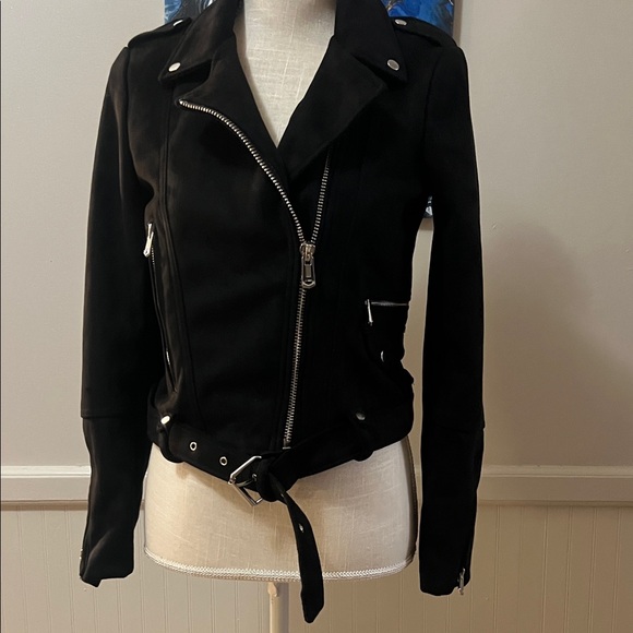 Zara Black Women's Moto Jacket - Picture 7 of 11